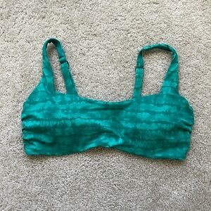 Athleta Bra Cup Square Neck Bikini Top in Tahiti Aruba Teal